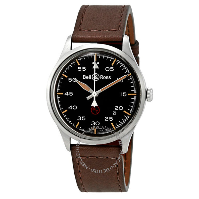 Relógio Vintage Militar Automático Mostrador Preto 38 mm - Mercado de Luxo - O Maior E-Commerce de Bens, Produtos e Serviços de Luxo do Brasil.