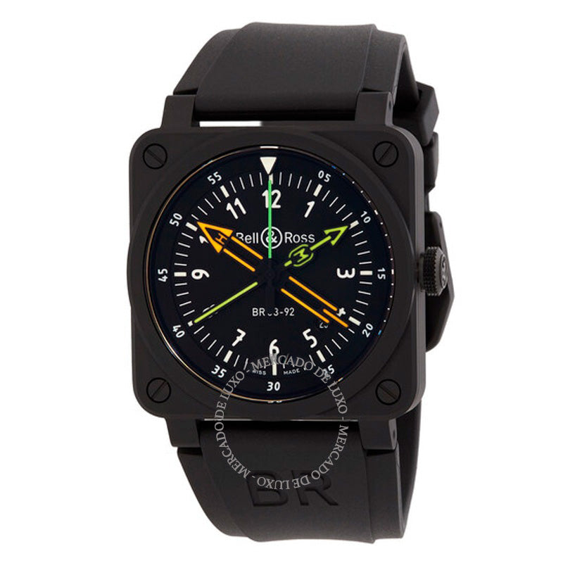 Relógio BR 03-92 Radiocompass Automático Mostrador Preto 42 mm - Mercado de Luxo - O Maior E-Commerce de Bens, Produtos e Serviços de Luxo do Brasil.
