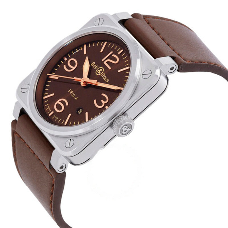 Relógio BR 03 Golden Heritage Automático Mostrador Marrom 41 mm - Mercado de Luxo - O Maior E-Commerce de Bens, Produtos e Serviços de Luxo do Brasil.
