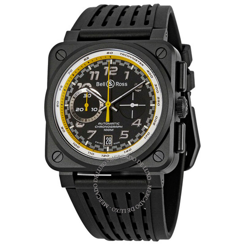 Relógio BR03-94 Cronógrafo Automático Mostrador Preto 42 mm - Mercado de Luxo - O Maior E-Commerce de Bens, Produtos e Serviços de Luxo do Brasil.