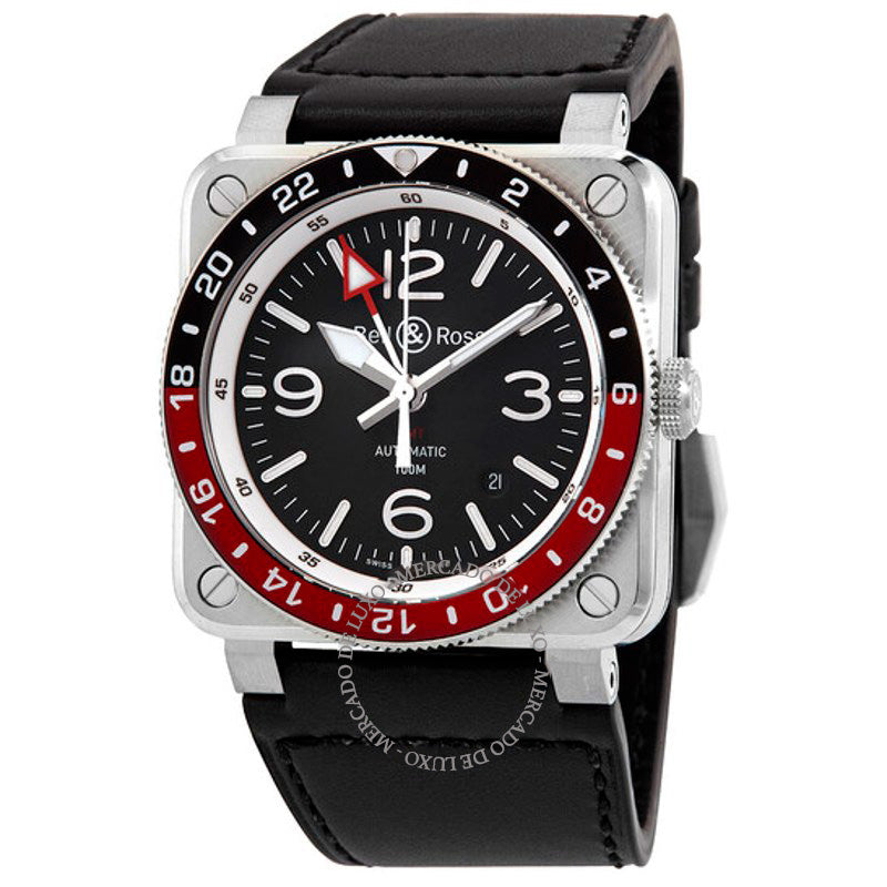Relógio BR03 GMT Automático Mostrador Preto Sunray 42 mm - Mercado de Luxo - O Maior E-Commerce de Bens, Produtos e Serviços de Luxo do Brasil.