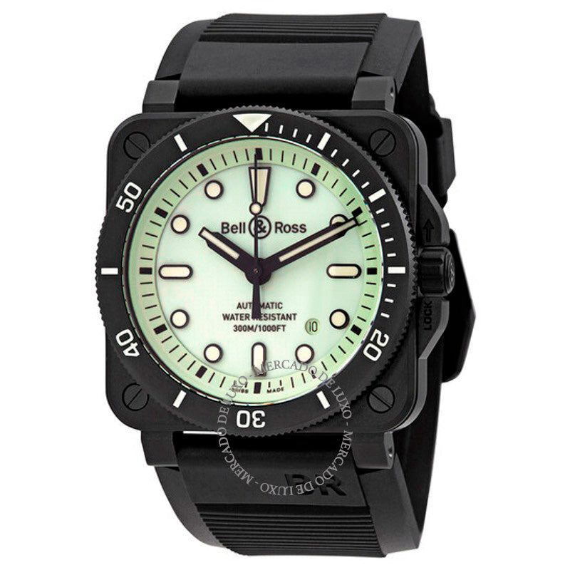 Relógio BR 03-92 Diver Automático Mostrador Verde 42 mm - Mercado de Luxo - O Maior E-Commerce de Bens, Produtos e Serviços de Luxo do Brasil.