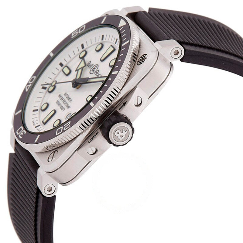 Relógio BR-03 Diver Automático Mostrador Branco 42 mm - Mercado de Luxo - O Maior E-Commerce de Bens, Produtos e Serviços de Luxo do Brasil.