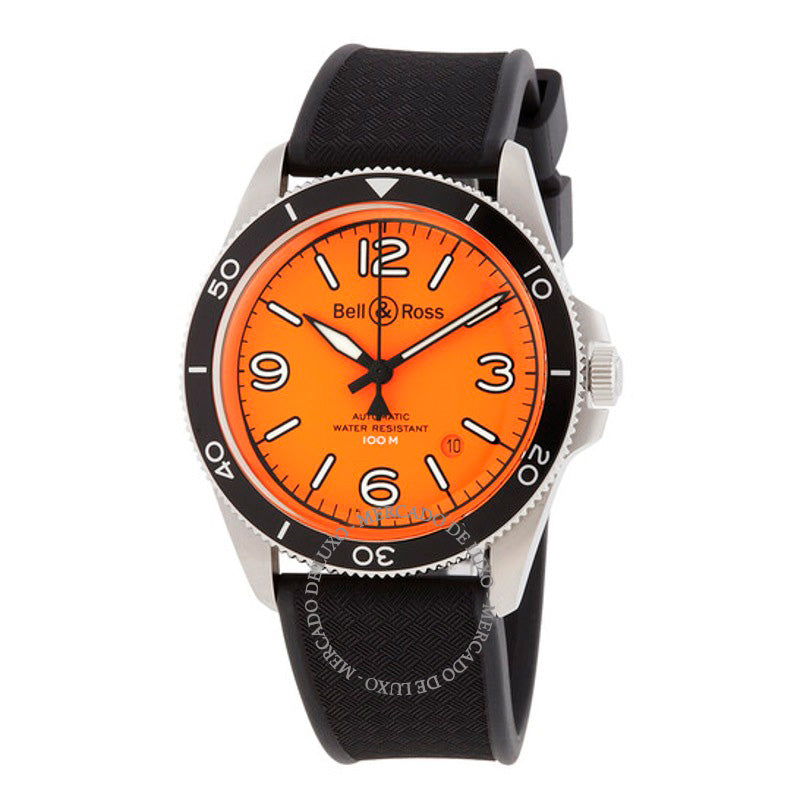 Relógio BR V2-92 Mostrador Laranja Automático 41 mm - Mercado de Luxo - O Maior E-Commerce de Bens, Produtos e Serviços de Luxo do Brasil.