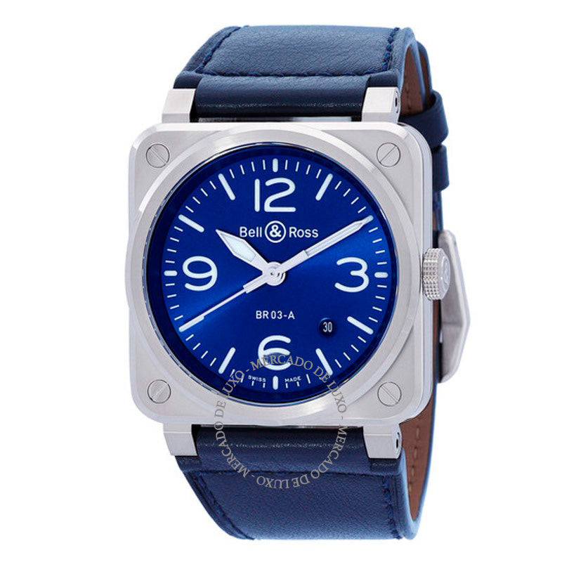 Relógio Br 03 Automático Mostrador Azul 41 mm - Mercado de Luxo - O Maior E-Commerce de Bens, Produtos e Serviços de Luxo do Brasil.