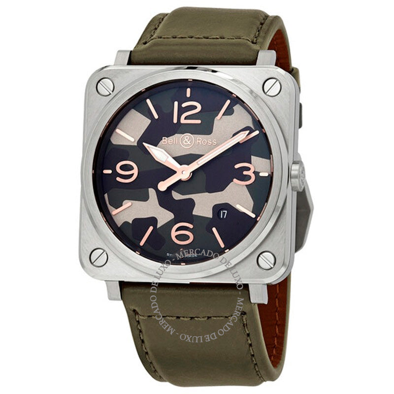 Relógio Mostrador camuflado cáqui 39 mm - Mercado de Luxo - O Maior E-Commerce de Bens, Produtos e Serviços de Luxo do Brasil.