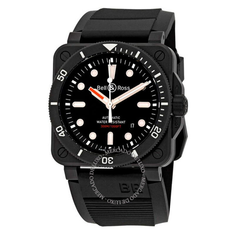Relógio Mostrador preto automático 42 mm - Mercado de Luxo - O Maior E-Commerce de Bens, Produtos e Serviços de Luxo do Brasil.