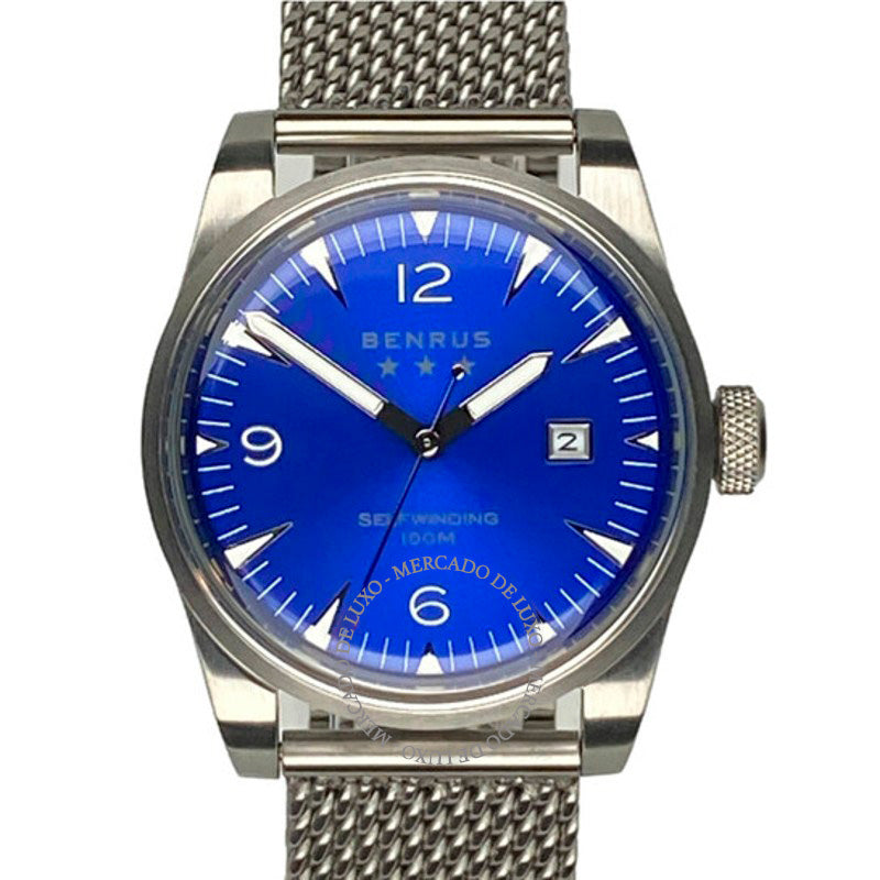 Relógio Mostrador Azul Automático Clássico 41 mm - Mercado de Luxo - O Maior E-Commerce de Bens, Produtos e Serviços de Luxo do Brasil.