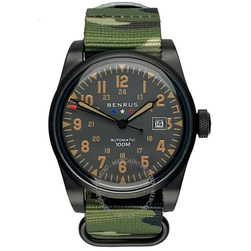 Relógio Mostrador preto automático de campo 41 mm - Mercado de Luxo - O Maior E-Commerce de Bens, Produtos e Serviços de Luxo do Brasil.