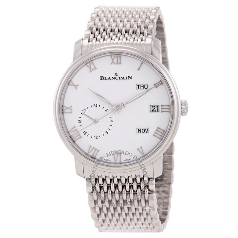 Relógio Villeret GMT Calendário Anual Automático Mostrador Branco 40 mm - Mercado de Luxo - O Maior E-Commerce de Bens, Produtos e Serviços de Luxo do Brasil.