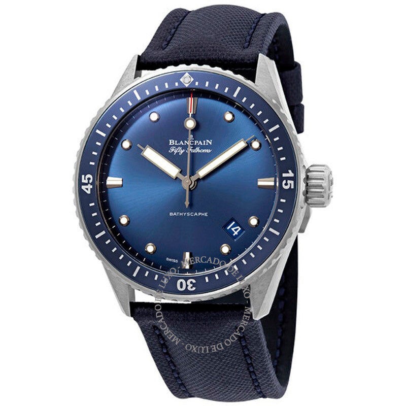 Relógio Fifty Fathoms Batiscafo Automático Mostrador Azul 43 mm - Mercado de Luxo - O Maior E-Commerce de Bens, Produtos e Serviços de Luxo do Brasil.