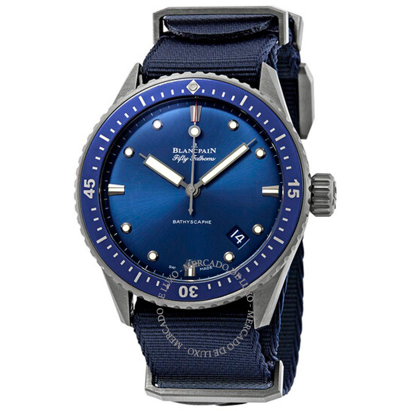 Relógio Fifty Fathoms Batiscafo Automático Mostrador Azul 43 mm - Mercado de Luxo - O Maior E-Commerce de Bens, Produtos e Serviços de Luxo do Brasil.