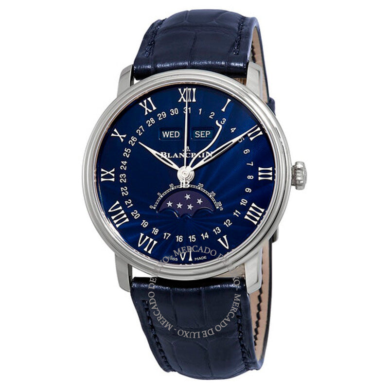 Relógio Mostrador Flinque Lacado Azul Villeret 40 mm - Mercado de Luxo - O Maior E-Commerce de Bens, Produtos e Serviços de Luxo do Brasil.