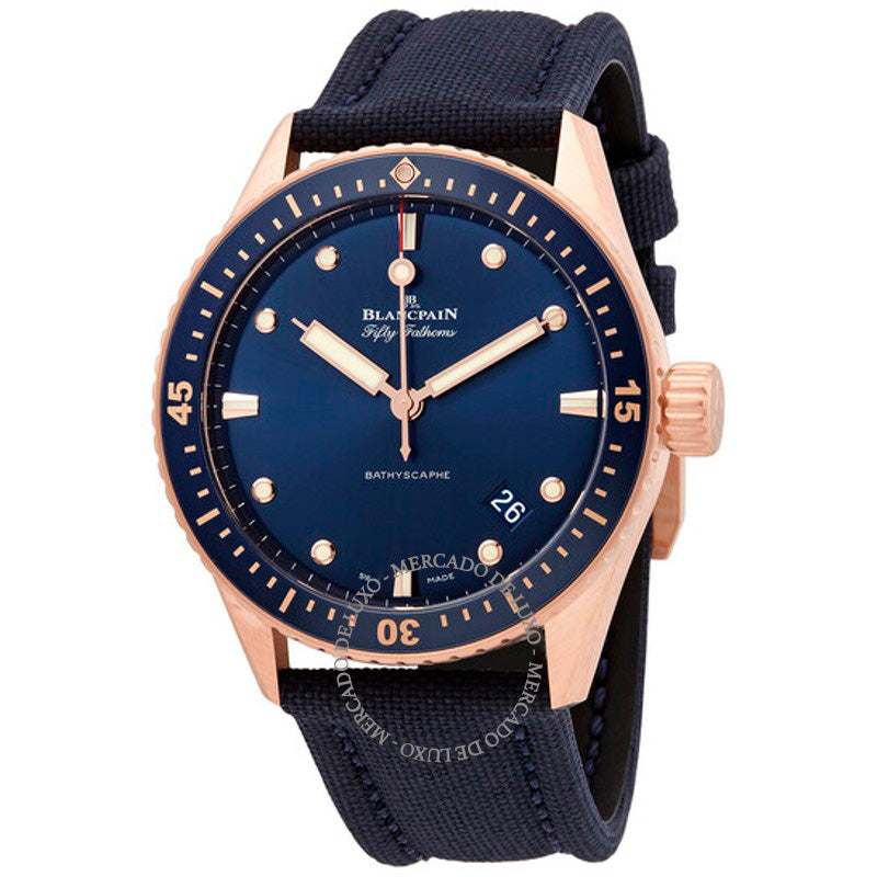 Relógio Fifty Fathoms Automático Mostrador Azul 43 mm - Mercado de Luxo - O Maior E-Commerce de Bens, Produtos e Serviços de Luxo do Brasil.