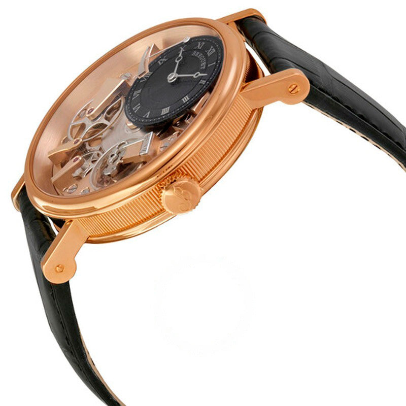 Relógio Mostrador esqueleto preto e champanhe tradicional 40 mm - Mercado de Luxo - O Maior E-Commerce de Bens, Produtos e Serviços de Luxo do Brasil.