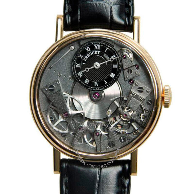 Relógio Mostrador esqueleto preto tradicional 37 mm - Mercado de Luxo - O Maior E-Commerce de Bens, Produtos e Serviços de Luxo do Brasil.