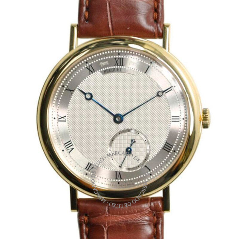Relógio Mostrador prateado clássico 40 mm - Mercado de Luxo - O Maior E-Commerce de Bens, Produtos e Serviços de Luxo do Brasil.