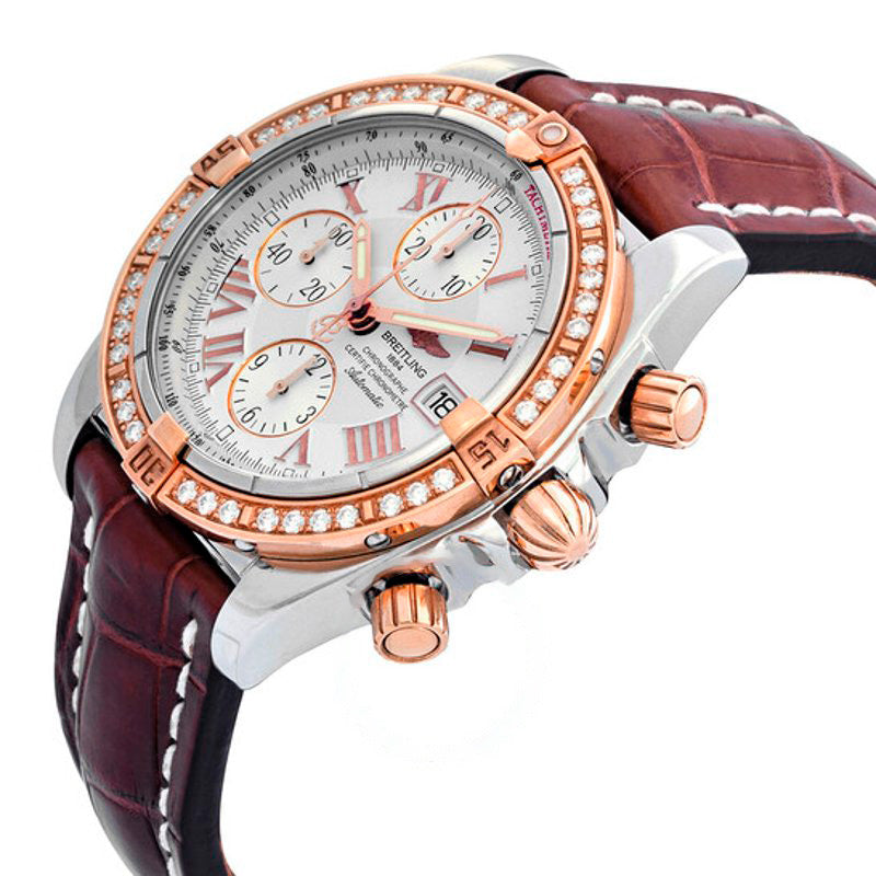 Relógio Chronomat Evolution Cronógrafo Cronômetro Automático Mostrador Prateado com Diamantes 44 mm - Mercado de Luxo - O Maior E-Commerce de Bens, Produtos e Serviços de Luxo do Brasil.