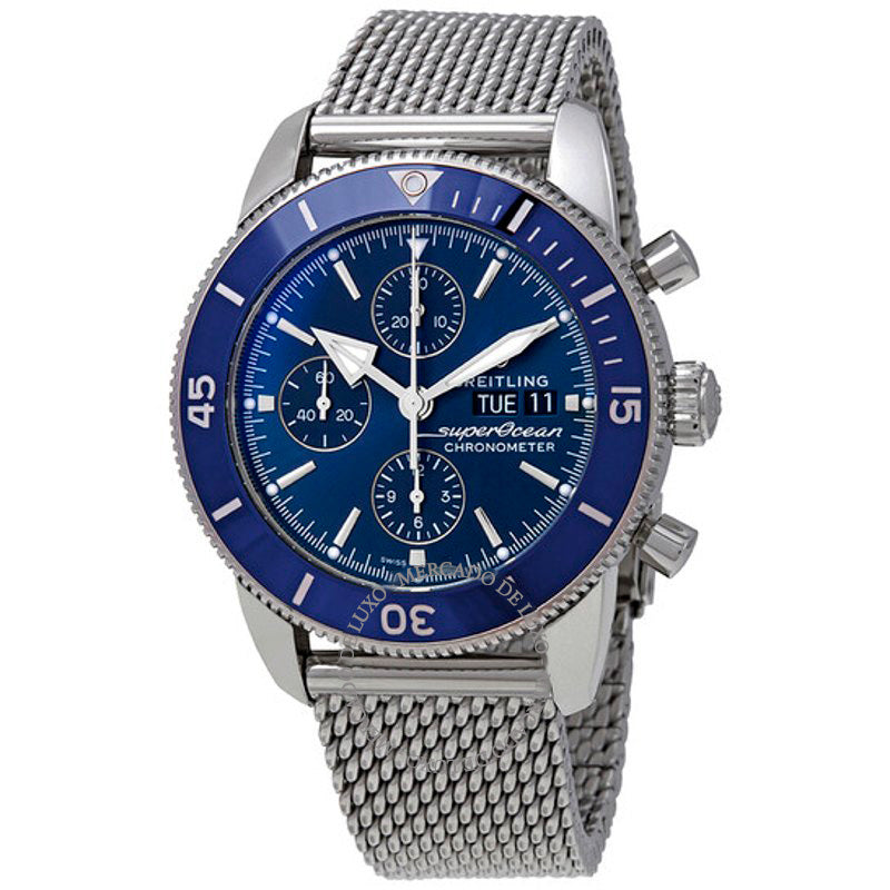 Relógio Superocean Heritage II Cronógrafo Cronômetro Automático Mostrador Azul 44 mm - Mercado de Luxo - O Maior E-Commerce de Bens, Produtos e Serviços de Luxo do Brasil.