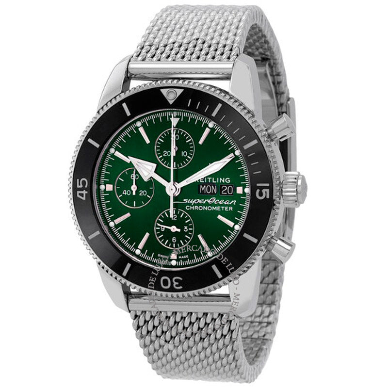 Relógio Superocean Heritage Chronograph Cronômetro Automático Mostrador Verde 44 mm - Mercado de Luxo - O Maior E-Commerce de Bens, Produtos e Serviços de Luxo do Brasil.