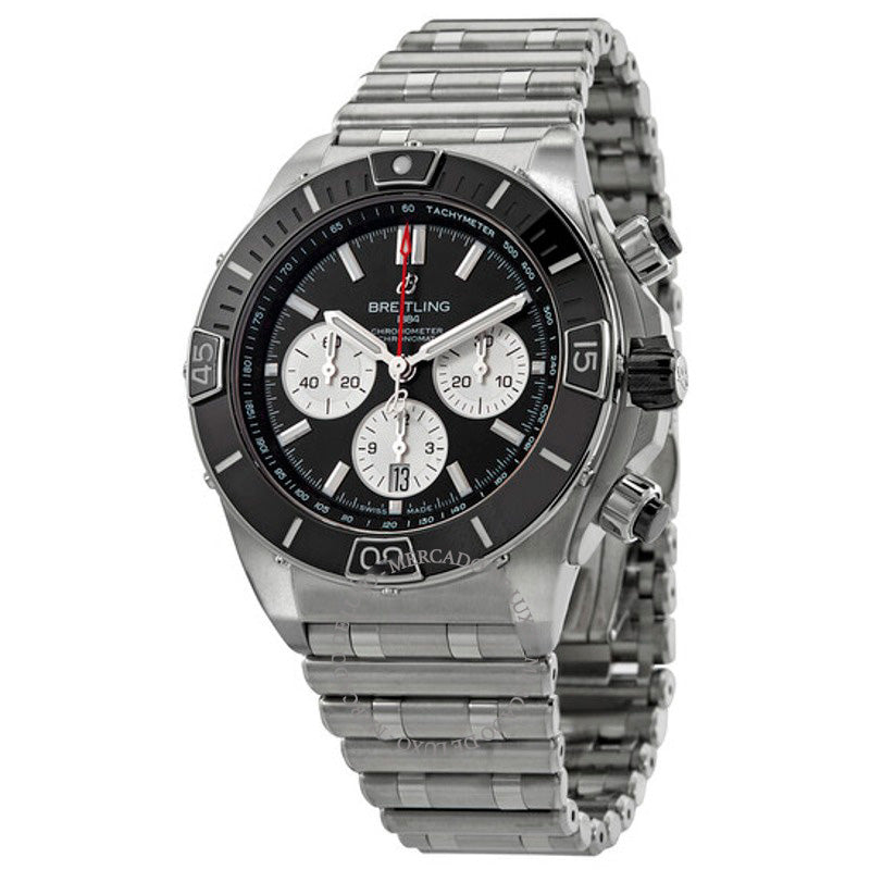 Relógio Super Chronomat B01 Cronógrafo Cronômetro Automático Mostrador Preto 44 mm - Mercado de Luxo - O Maior E-Commerce de Bens, Produtos e Serviços de Luxo do Brasil.