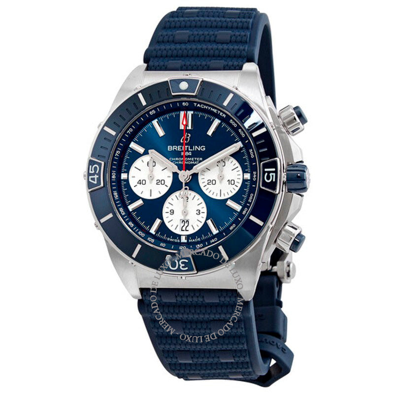 Relógio Super Chronomat B01 Cronógrafo Cronômetro Automático Mostrador Azul  - Mercado de Luxo - O Maior E-Commerce de Bens, Produtos e Serviços de Luxo do Brasil.