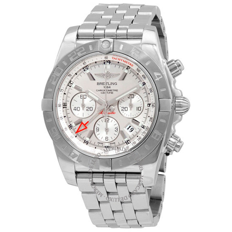 Relógio Chronomat 44 GMT Cronógrafo Automático Cronômetro Mostrador Prateado 44 mm - Mercado de Luxo - O Maior E-Commerce de Bens, Produtos e Serviços de Luxo do Brasil.