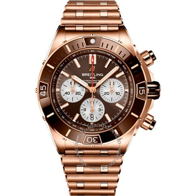 Relógio Super Chronomat Cronógrafo Cronômetro Automático Mostrador Marrom 44 mm - Mercado de Luxo - O Maior E-Commerce de Bens, Produtos e Serviços de Luxo do Brasil.