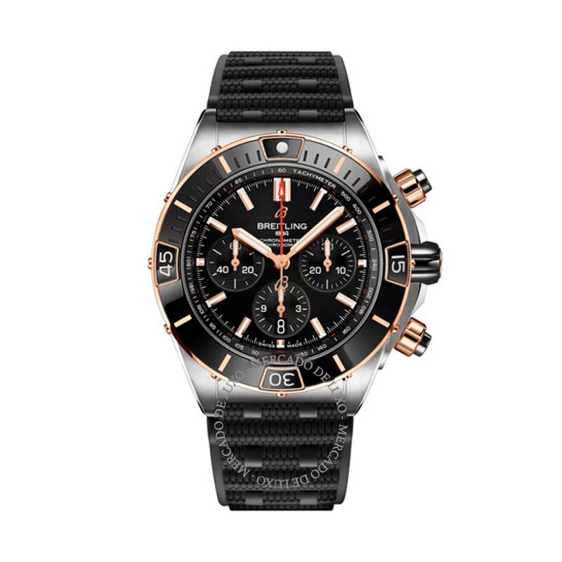 Relógio Super Chronomat Cronógrafo Cronômetro Automático Mostrador Preto 44 mm - Mercado de Luxo - O Maior E-Commerce de Bens, Produtos e Serviços de Luxo do Brasil.