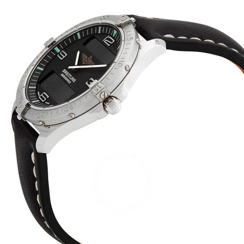 Relógio Cronógrafo de alarme aeroespacial com mostrador preto analógico-digital de quartzo 41 mm - Mercado de Luxo - O Maior E-Commerce de Bens, Produtos e Serviços de Luxo do Brasil.
