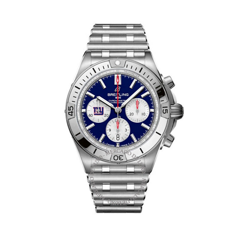 Relógio Chronomat B01 Cronógrafo Cronômetro Automático Mostrador Azul 42 mm - Mercado de Luxo - O Maior E-Commerce de Bens, Produtos e Serviços de Luxo do Brasil.