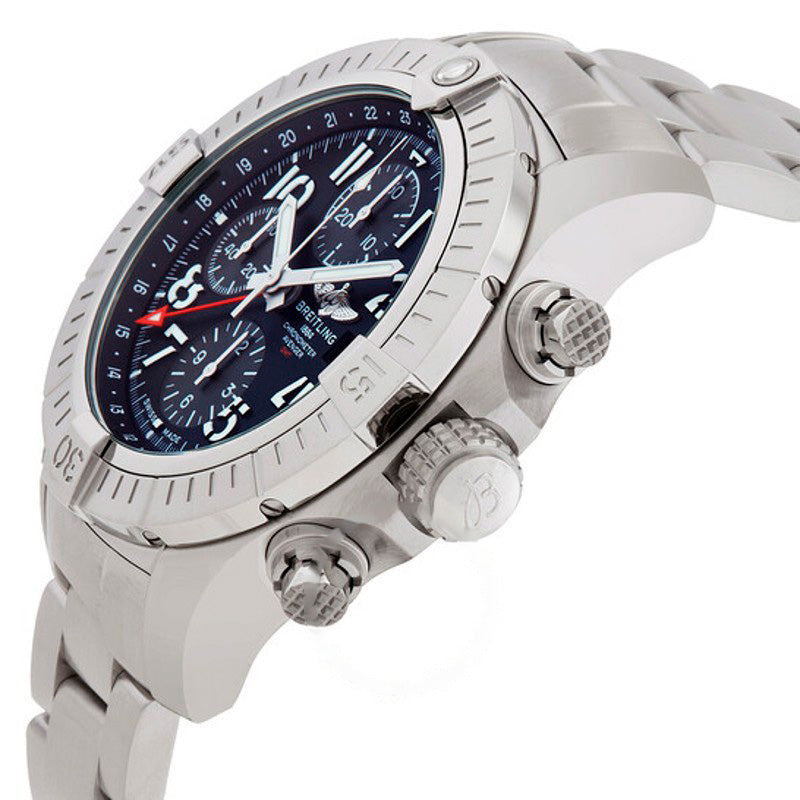 Relógio Cronógrafo Avenger GMT Cronômetro Automático Mostrador Preto 45 mm - Mercado de Luxo - O Maior E-Commerce de Bens, Produtos e Serviços de Luxo do Brasil.