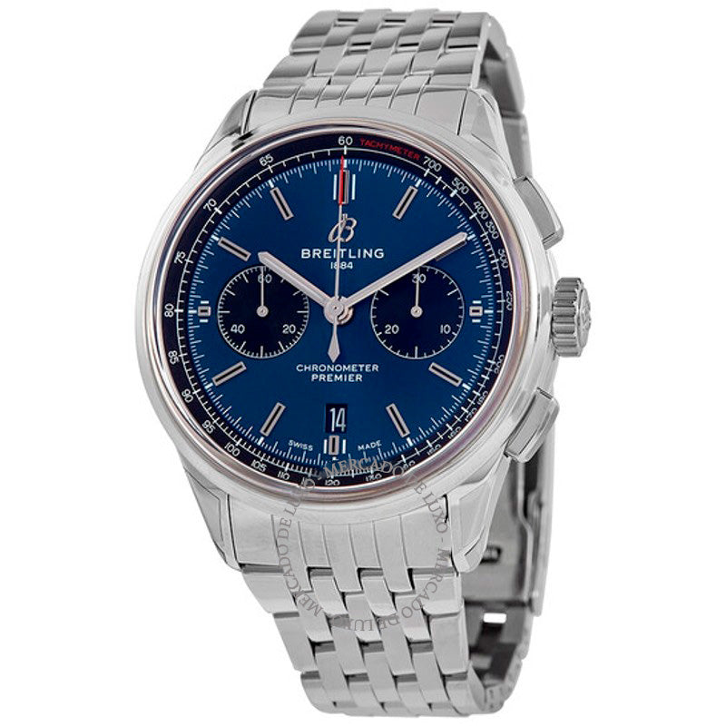 Relógio Premier B01 Cronógrafo Cronômetro Automático Mostrador Azul 42 mm - Mercado de Luxo - O Maior E-Commerce de Bens, Produtos e Serviços de Luxo do Brasil.