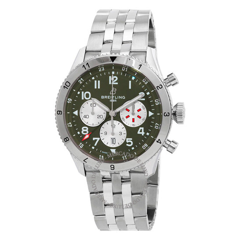 Relógio Cronógrafo Super Avi Cronômetro Automático Mostrador Verde 46 mm - Mercado de Luxo - O Maior E-Commerce de Bens, Produtos e Serviços de Luxo do Brasil.