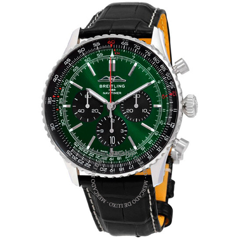 Relógio Navitimer Cronógrafo Cronômetro Automático Mostrador Verde 46 mm - Mercado de Luxo - O Maior E-Commerce de Bens, Produtos e Serviços de Luxo do Brasil.