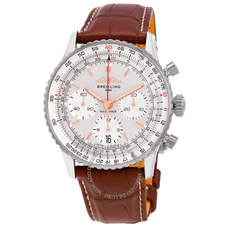 Relógio Navitime Cronógrafo Cronômetro Automático Mostrador Prateado 41 mm - Mercado de Luxo - O Maior E-Commerce de Bens, Produtos e Serviços de Luxo do Brasil.