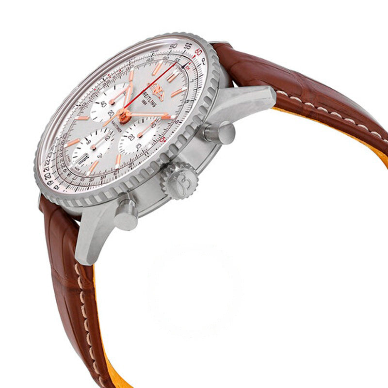 Relógio Navitime Cronógrafo Cronômetro Automático Mostrador Prateado 41 mm - Mercado de Luxo - O Maior E-Commerce de Bens, Produtos e Serviços de Luxo do Brasil.