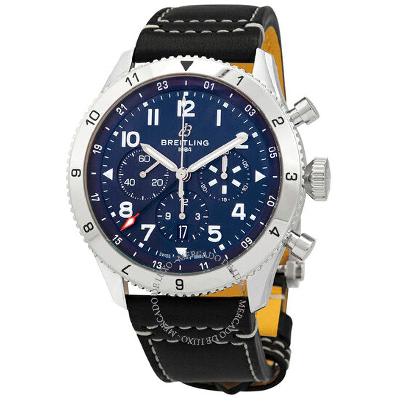 Relógio Cronógrafo Super AVI Cronômetro Automático Mostrador Azul 46 mm - Mercado de Luxo - O Maior E-Commerce de Bens, Produtos e Serviços de Luxo do Brasil.