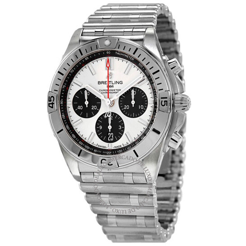 Relógio Chronomat B01 42 Cronógrafo Mostrador Prateado Automático 42 mm - Mercado de Luxo - O Maior E-Commerce de Bens, Produtos e Serviços de Luxo do Brasil.