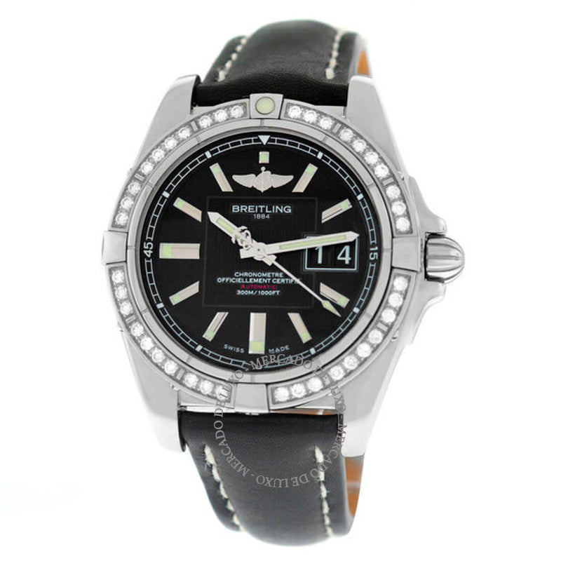 Relógio Cronômetro Automático Galactic com Mostrador Preto Diamante 41 mm - Mercado de Luxo - O Maior E-Commerce de Bens, Produtos e Serviços de Luxo do Brasil.