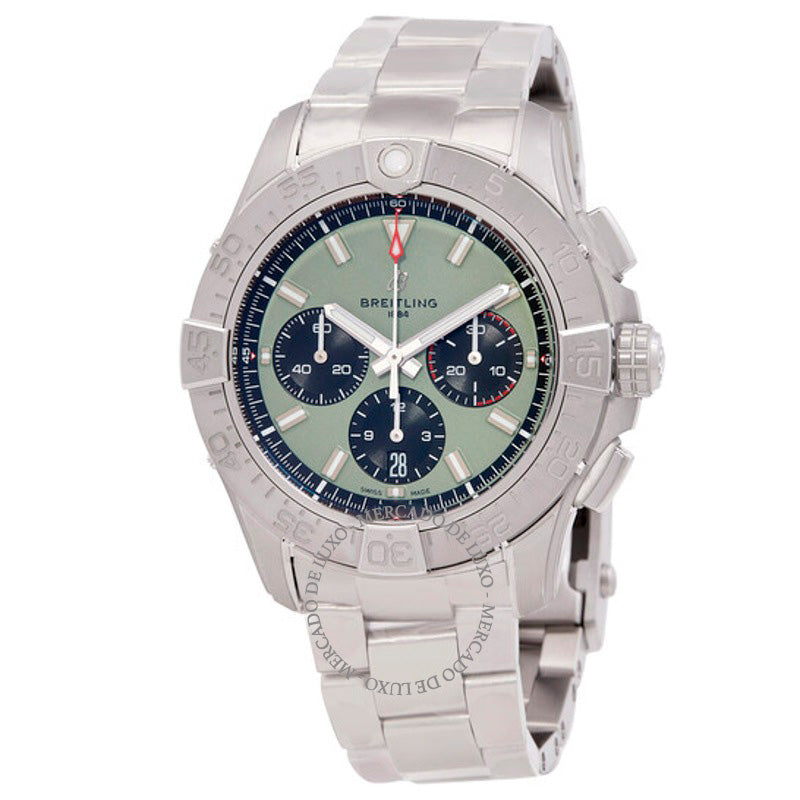 Relógio Avenger B01 44mm Cronógrafo Automático Mostrador Verde  - Mercado de Luxo - O Maior E-Commerce de Bens, Produtos e Serviços de Luxo do Brasil.