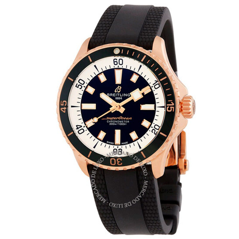 Relógio Superocean 42 Ouro Vermelho 18k Automático Mostrador Preto 42 mm - Mercado de Luxo - O Maior E-Commerce de Bens, Produtos e Serviços de Luxo do Brasil.