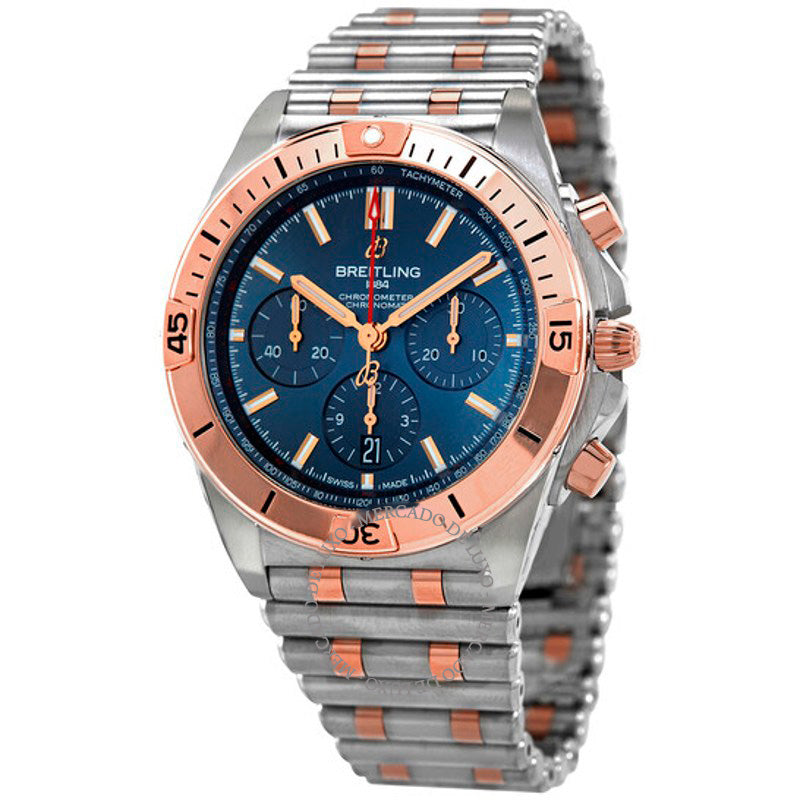 Relógio Chronomat B01 42 Cronógrafo Mostrador Azul Automático 42 mm - Mercado de Luxo - O Maior E-Commerce de Bens, Produtos e Serviços de Luxo do Brasil.