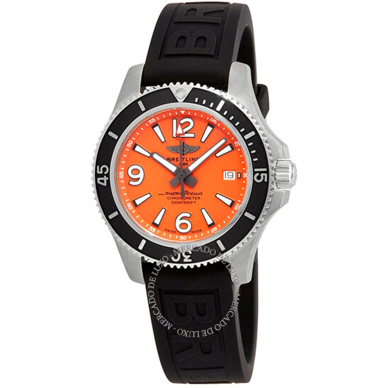 Relógio Superocean 42 Cronômetro Automático Mostrador Laranja 42 mm - Mercado de Luxo - O Maior E-Commerce de Bens, Produtos e Serviços de Luxo do Brasil.