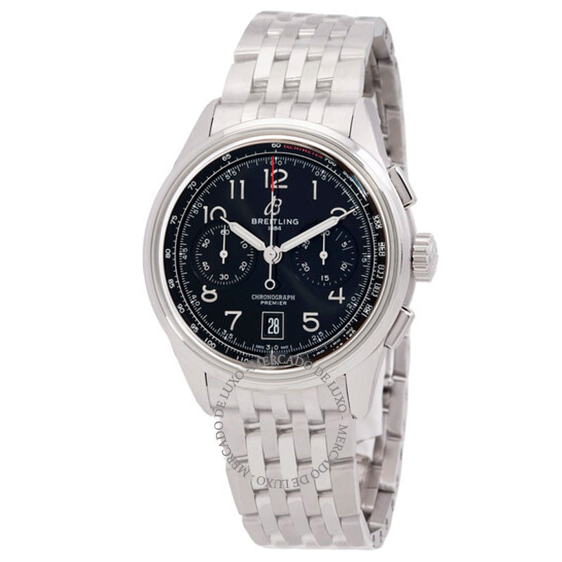 Relógio Premier B01 Cronógrafo 42 Automático Mostrador Preto 42 mm - Mercado de Luxo - O Maior E-Commerce de Bens, Produtos e Serviços de Luxo do Brasil.