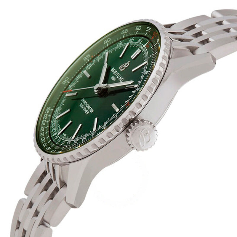 Relógio Navitimer Automático 41mm Verde Aço Inoxidável 41 mm - Mercado de Luxo - O Maior E-Commerce de Bens, Produtos e Serviços de Luxo do Brasil.