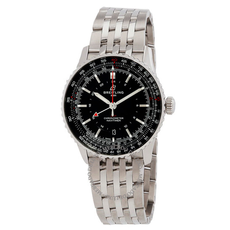 Relógio Navitimer GMT Cronômetro Automático Mostrador Preto 41 mm - Mercado de Luxo - O Maior E-Commerce de Bens, Produtos e Serviços de Luxo do Brasil.