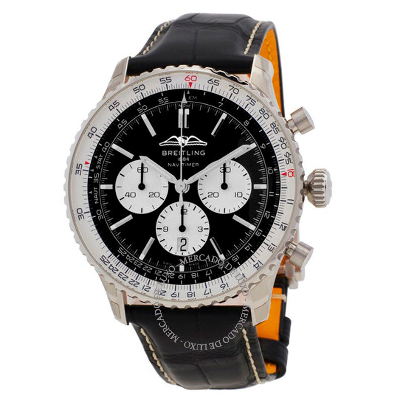 Relógio Navitimer B01 Cronógrafo Automático Mostrador Preto 46 mm - Mercado de Luxo - O Maior E-Commerce de Bens, Produtos e Serviços de Luxo do Brasil.