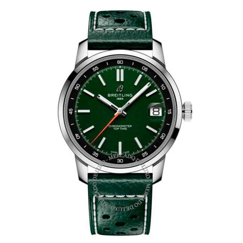 Relógio Top Time B31 Cronômetro de corda manual com mostrador verde 38 mm - Mercado de Luxo - O Maior E-Commerce de Bens, Produtos e Serviços de Luxo do Brasil.