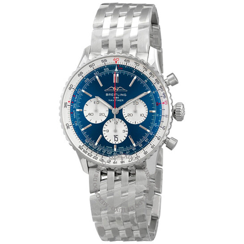 Relógio Navitimer B01 Cronógrafo Automático Mostrador Azul  - Mercado de Luxo - O Maior E-Commerce de Bens, Produtos e Serviços de Luxo do Brasil.